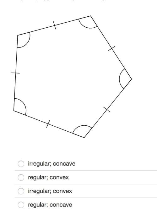 Classify the polygon as regular or irregular, and concave or convex.