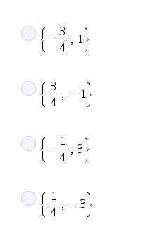 What is the solution set of 4x^2-3=11x?