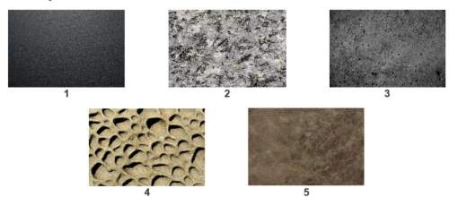 Look at the images of different rocks.which rocks have a fine-grained texture? check all that apply