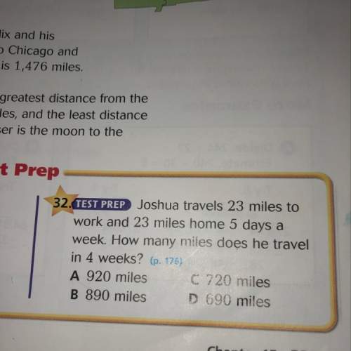 Joshua travels 23 miles to work and 23 miles home five days a week. how many miles does he travel in