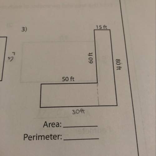 Area and perimeter of l shapes answer