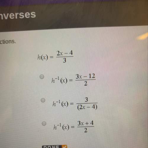 Find the inverse of each of the given functions.
