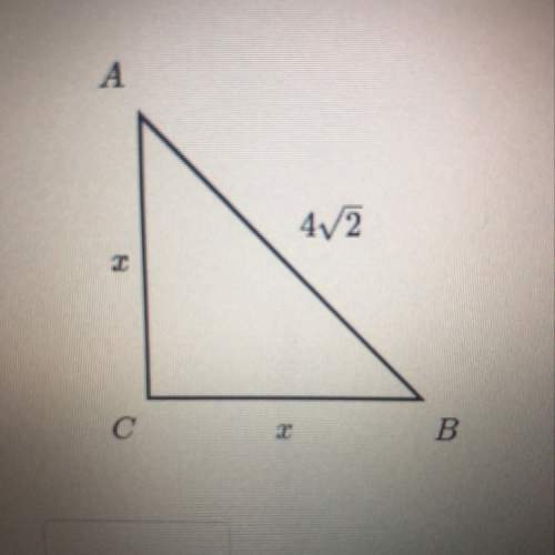 What is the value of x if this is a right triangle?