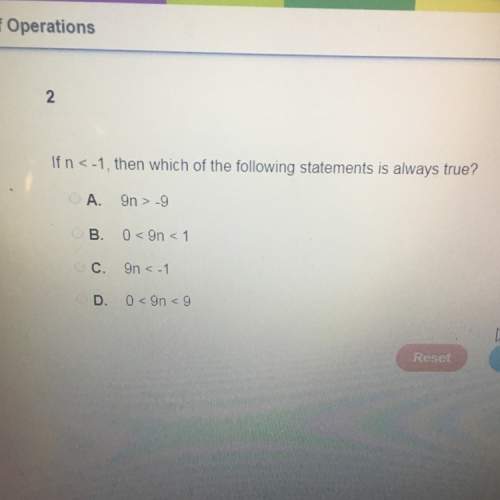 If n&lt; -1 then which of the following statements is always true?