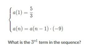 20 points + brainliest! what is the 3^term in the sequence? &lt; 33