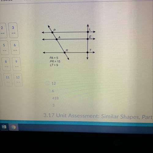 Lines pl ae and rt are all parallel to each other what is the length of segment le urgent !