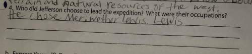 Who did jefferson choose to lead the expedition? what were their occupations?