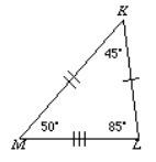Classify the triangle by its sides and angles.