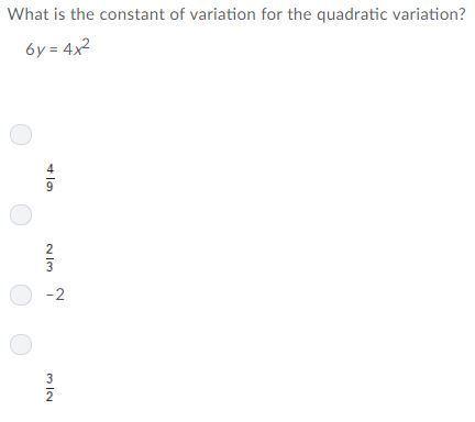 What is the constant of variation for the quadratic variation?