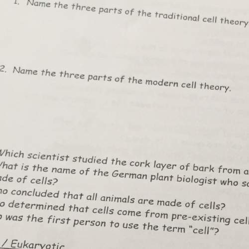 Three part of the traditional cell theory