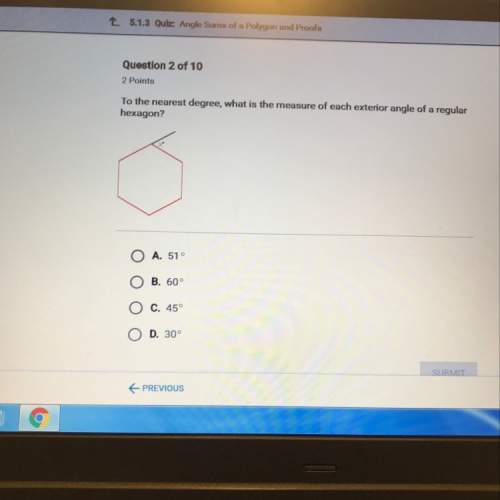 Too the nearest degree what is the measure of each exterior angle of a regular hexagon