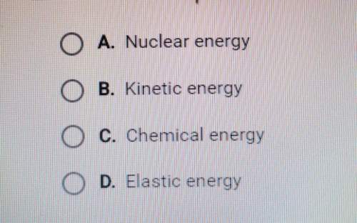 Which type of energy is released when a nucleus is split apart?