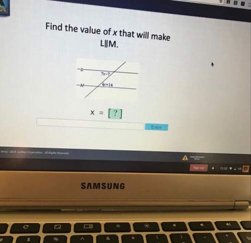 Find the value of x that will make l||m. me on this ! i need this done.