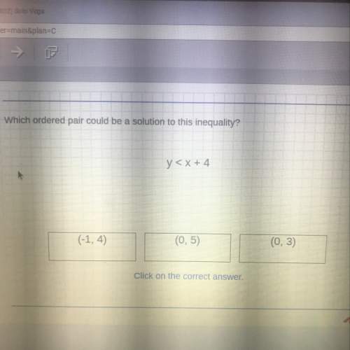 Which order pair could be a solution to this inequality