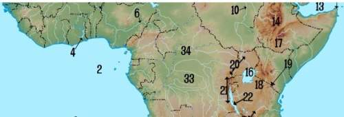 Which number on this map represents lake victoria? a. 10 b. 4 c. 16 d. 22
