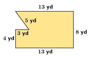 What is the area, in square yards, of the polygon shown? ! the one who answers fisrt get a