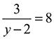 Pls i need with this one. find the value of y in the equation