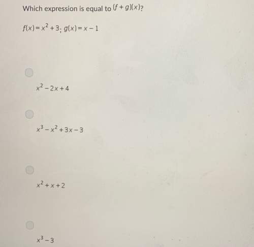 Which expression is equal to (f+g)(x)?