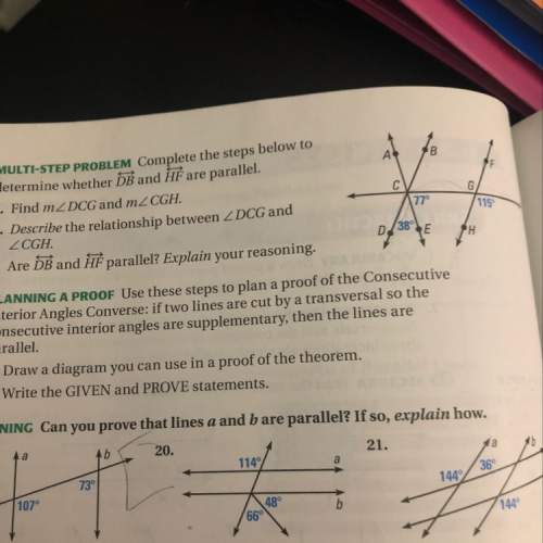 Need on 20. prove that a and b are parallel