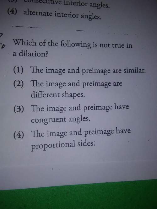Which of the following is not true in a dialation?