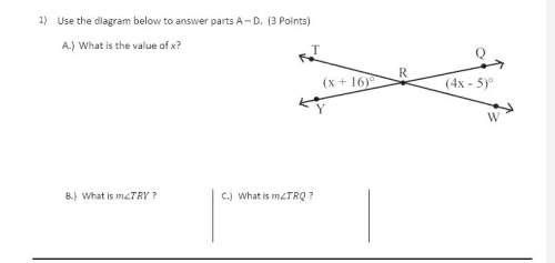 Value of x and what are angles m you!