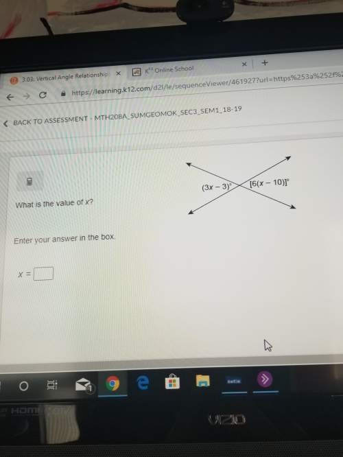 What is the value of xenter your answer in the box