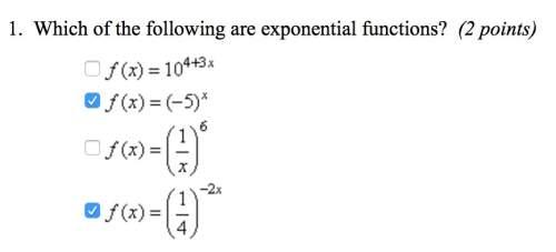 Which of the following are exponential functions?