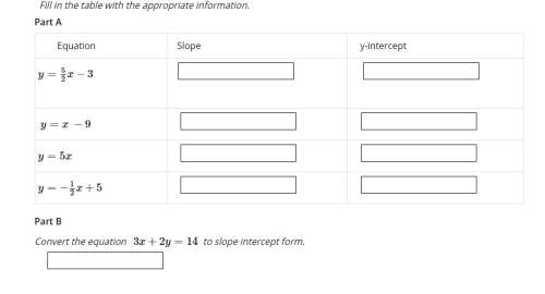 Slope interpect form ( don't answer if you don't know there asking you to define the slope and the y
