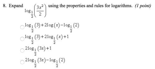 Expand using the properties and rules for logarithms