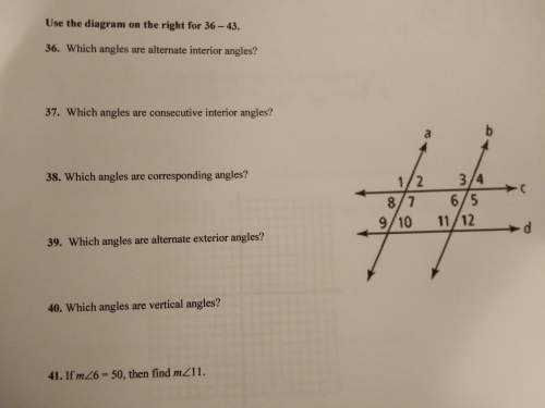 Is anybody good at geometry? "use the diagram on the right for 36-43."