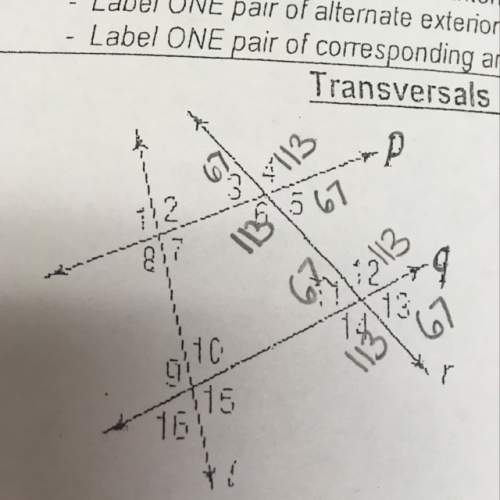 If the measure of angle 2 is 3x, and the measure of 1 is 5x - 12 what is the measure of angle 9 ?
