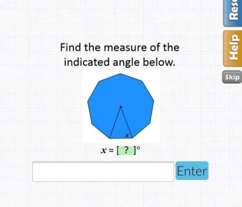 Find the measure of the indicated angle below tried to find the side length but couldn’t pull it off