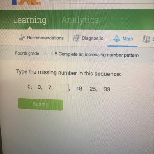 Me with this answer this correctly what is the missing sequence next to 7