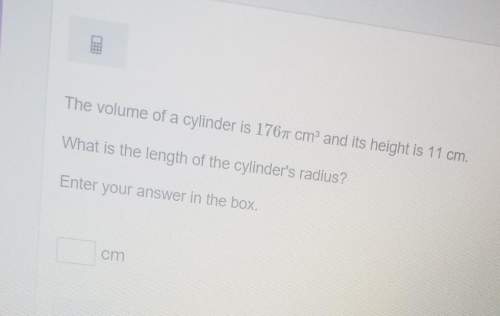 The volume of a cylinder is 176pi cm.square and its height is 11cm. what is the length of the cylind