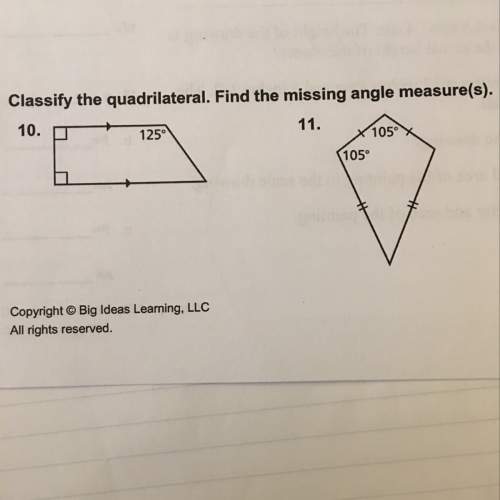 How do you find the missing angle measure(s) ?