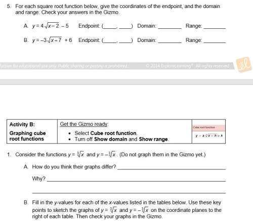 Anybody know the answers for the unit 2 radical functions gizmo, for algebra 2b ? ? for connections