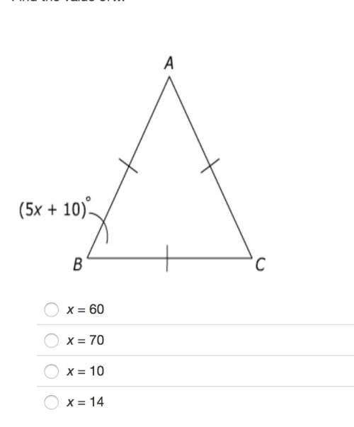 Find the value of x in the diagram.