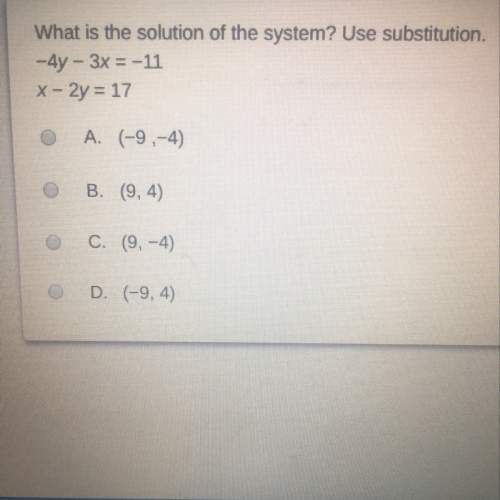 What is the solution of the system ( question is on the picture)