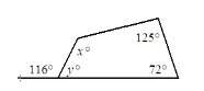 5. find the value of x. the diagram in not drawn to scale. (1 point)