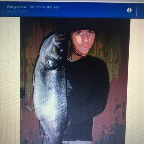 Where is the photoshop flaw in this picture? a. the fish is too large, b. the head has been pasted