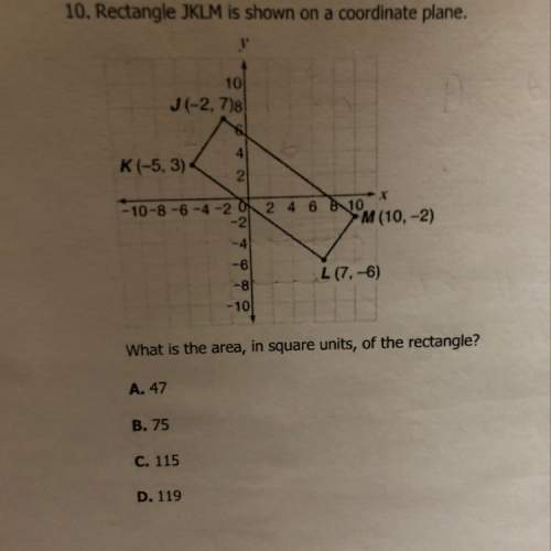What is the area, in square units, of the rectangle ? can someone explain it to me step by step !