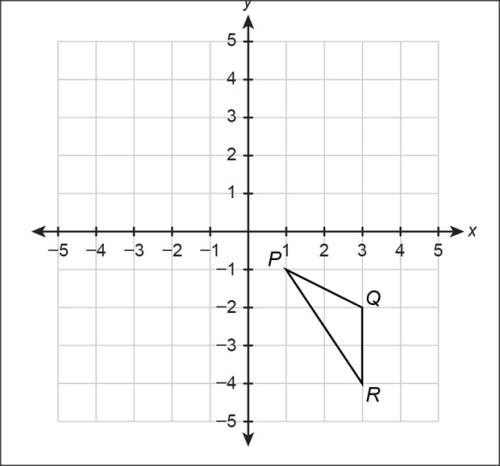 Answer the questions by drawing on the coordinate plane below. a. draw the image of δpqr after a ro