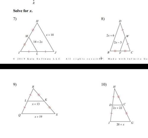 Solve for x in a isosceles triangle