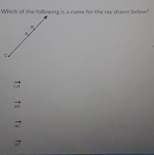 Which of the following is a name for the ray drawn below