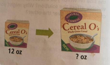 a cereal box manufacturer changes the size of the box to increase the amount of cereal it contains.