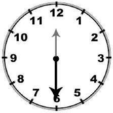 You can represent the hands on a clock at 6: 00 as opposite rays. estimate the other 11 times on a c