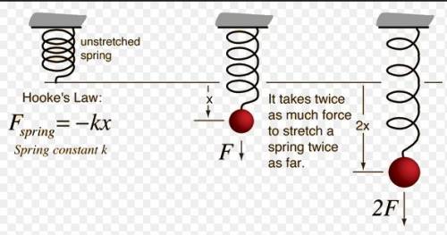 Which displacement value will produce the smallest restoring force if the same spring is used in eac