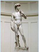 Michelangelo's david is different from gianlorenzo bernini's david. which sculpture has these charac
