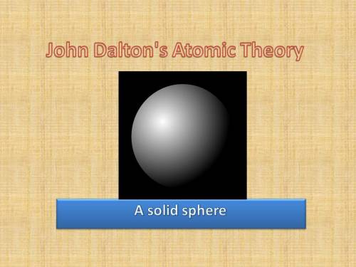 Which of the following most accurately represents john dalton’s model of the atom?  a. a tiny, solid