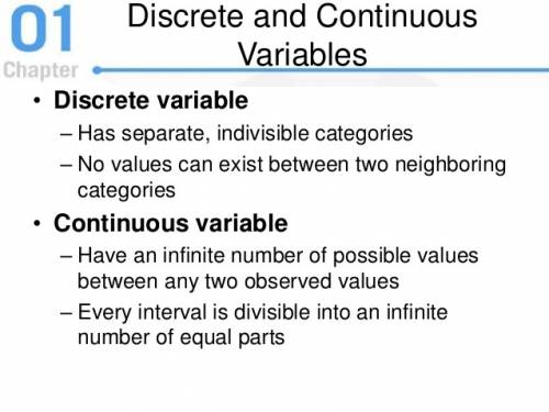 Difference between discrete and continuous random variables